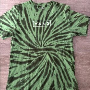 Vans Green Black Spiral Tie-Dye Short Sleeve Tee